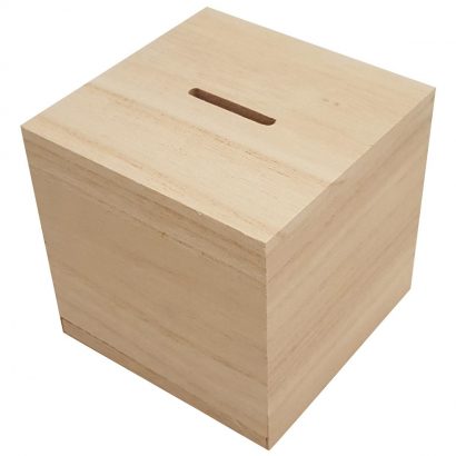 houten spaarpot graveren - ZosTof op maat bedrukking