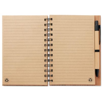 bamboe notitieboek graveren - ZosTof op maat bedrukking